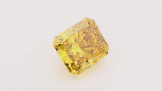 0.53 Carat Fancy Deep Brownish Yellow Radiant Diamond SI2 GIA