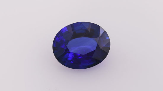 3.07 Carat Blue SRI LANKAN Oval Sapphire CD