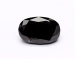 3.55 Carat Black Oval Diamond