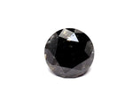 2.48 Carat Natural Black Round Diamond GIA