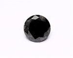 2.38 Carat Natural Black Round Diamond GIA