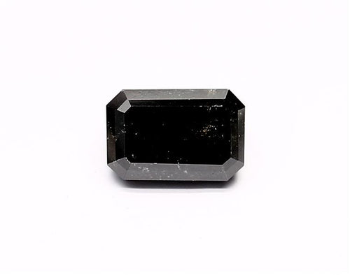 2.22 Carat Natural Black Emerald Diamond GIA