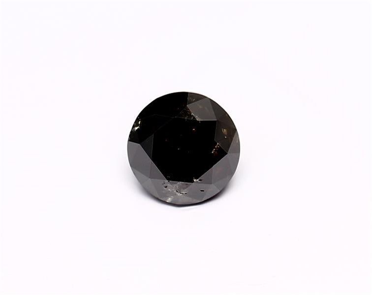 1.09 Carat Natural Black Round Diamond GIA