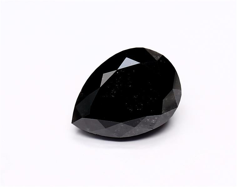 2.94 Carat Black Pear Diamond