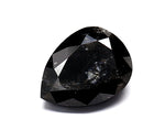 1.32 Carat Natural Black Pear Diamond GIA