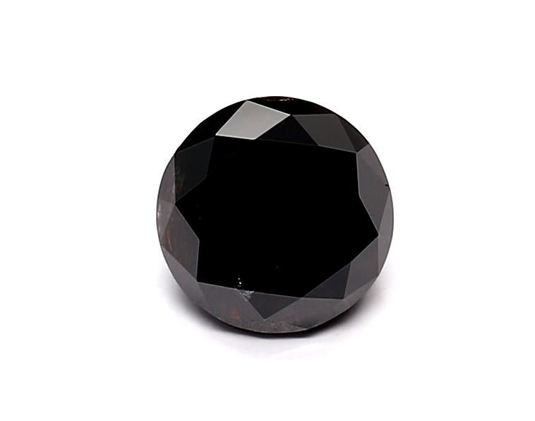 1.02 Carat Natural Black Round Diamond GIA