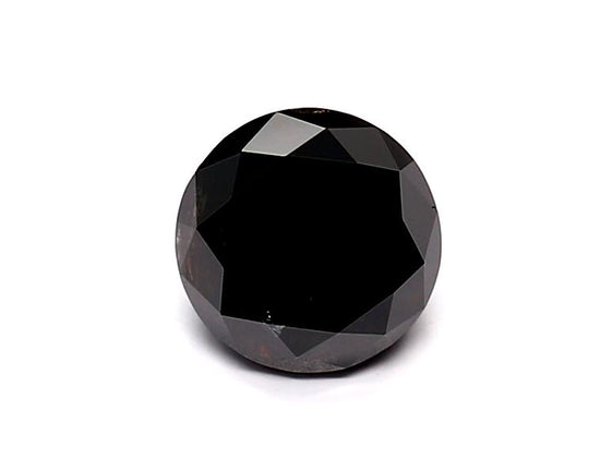 1.02 Carat Natural Black Round Diamond GIA