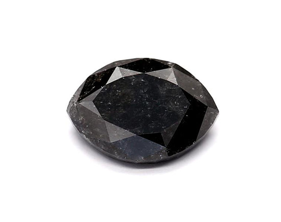 0.99 Carat Natural Black Marquise Diamond GIA