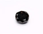 1.74 Carat Natural Black Oval Diamond GIA