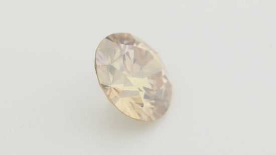 0.44 Carat Fancy Light Pinkish Brown Round Diamond SI2 GIA