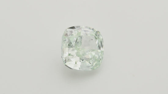 0.77 Carat Fancy Green Cushion Diamond VS2 GIA