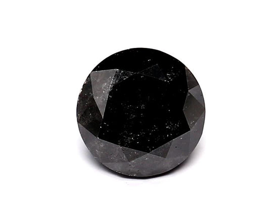 1.03 Carat Natural Black Round Diamond GIA