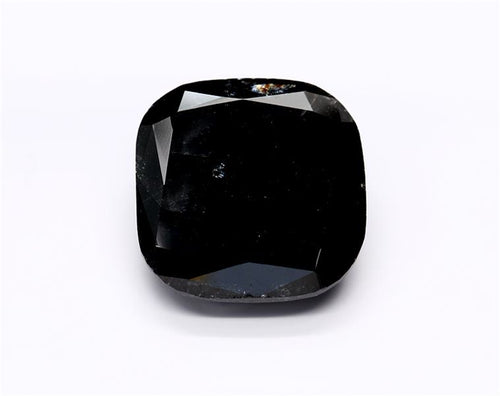 26.65 Carat Natural Black Cushion Diamond GIA