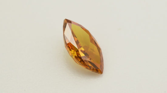0.59 Carat Fancy Deep Yellowish Orange Marquise Diamond SI2 GIA