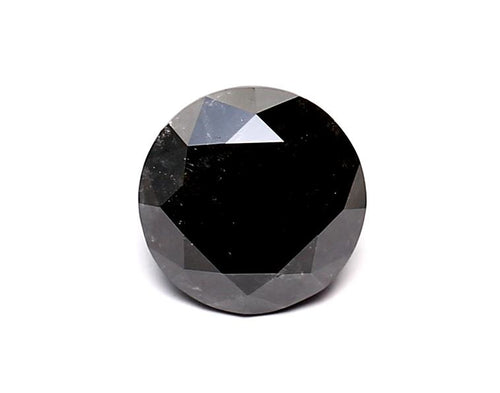 1.01 Carat Natural Black Round Diamond GIA