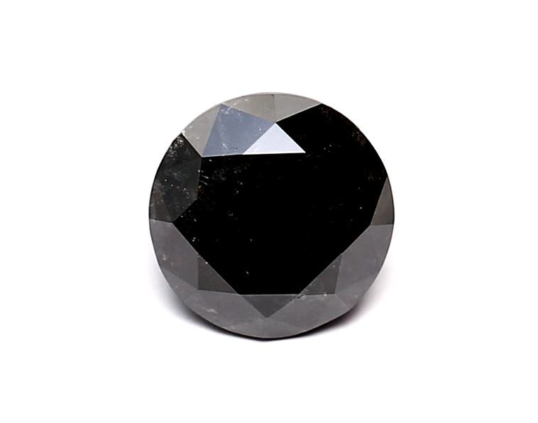 1.01 Carat Natural Black Round Diamond GIA