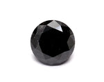 0.92 Carat Natural Black Round Diamond GIA