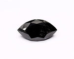 1.47 Carat Natural Black Marquise Diamond GIA