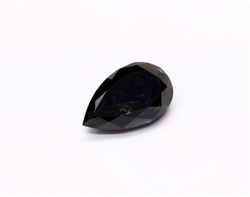 0.9 Carat Natural Black Pear Diamond GIA