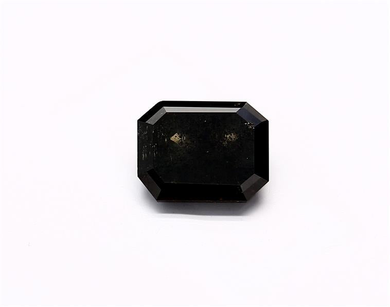 1.07 Carat Natural Black Emerald Diamond GIA