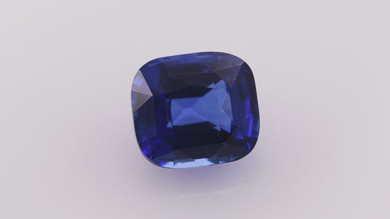 4.03 Carat Blue SRI LANKAN Cushion Sapphire CD