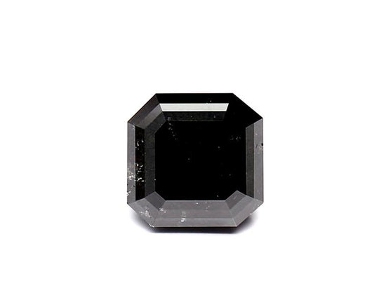 1.62 Carat Natural Black Emerald Diamond GIA