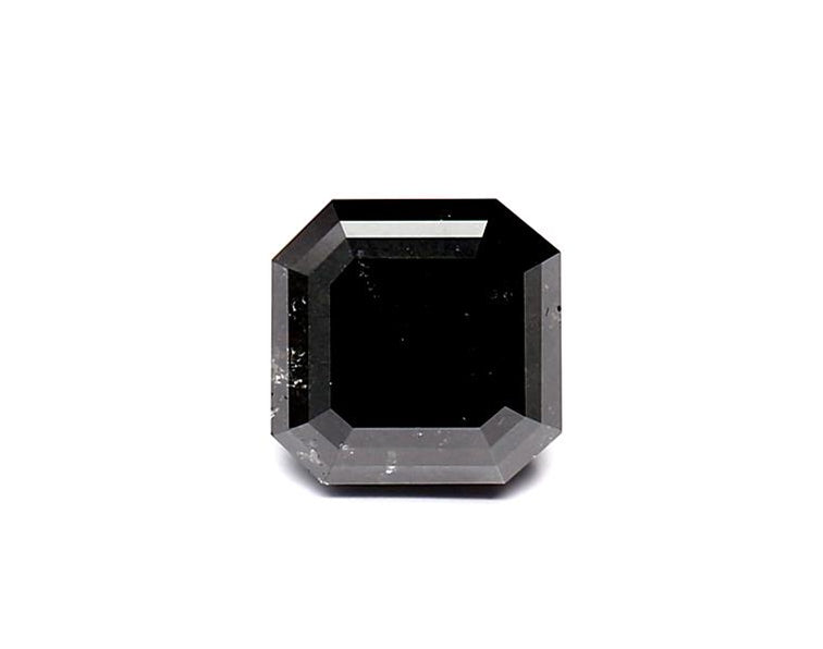 1.62 Carat Natural Black Emerald Diamond GIA