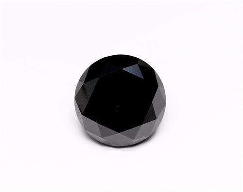 4.81 Carat Black Round Diamond