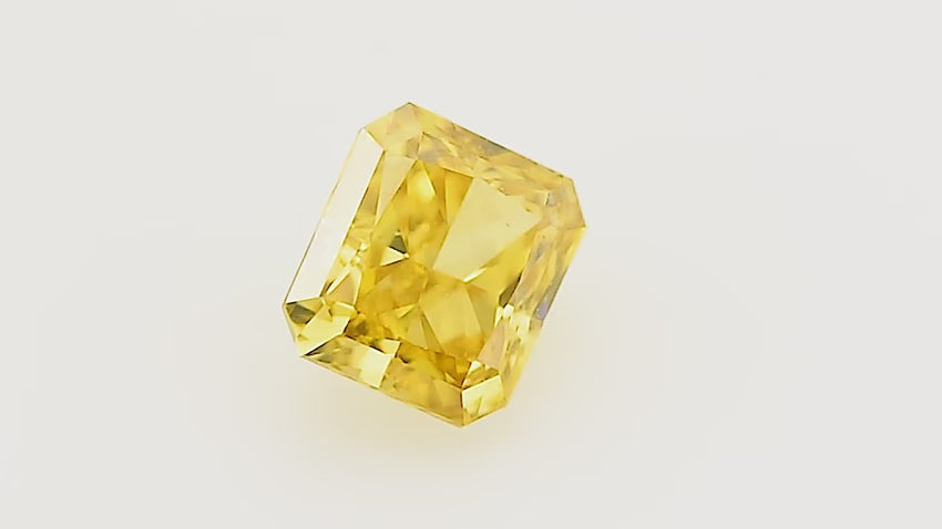 0.50 Carat Fancy Deep Brownish Orangy Yellow Radiant Diamond SI1