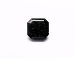 3.08 Carat Natural Black Sq emerald Diamond GIA