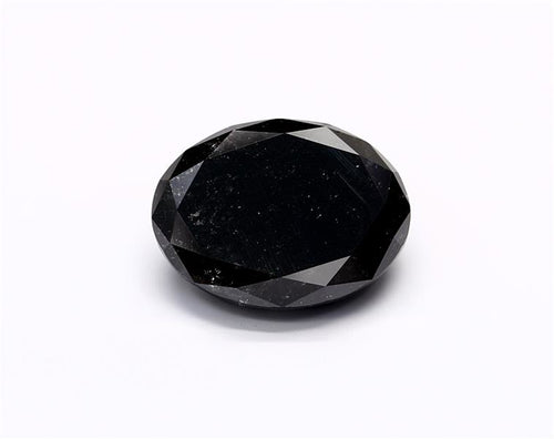 5.17 Carat Black Oval Diamond