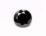 1.15 Carat Natural Black Round Diamond GIA