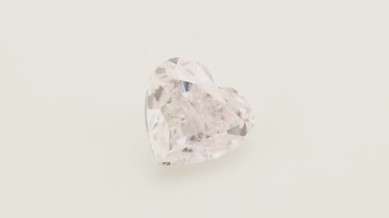 0.50 Carat Light Pink Heart Diamond VVS2 GIA