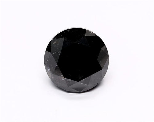 5.05 Carat Black Round Diamond