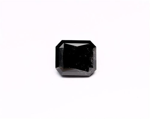 2.23 Carat Natural Black Radiant Diamond GIA