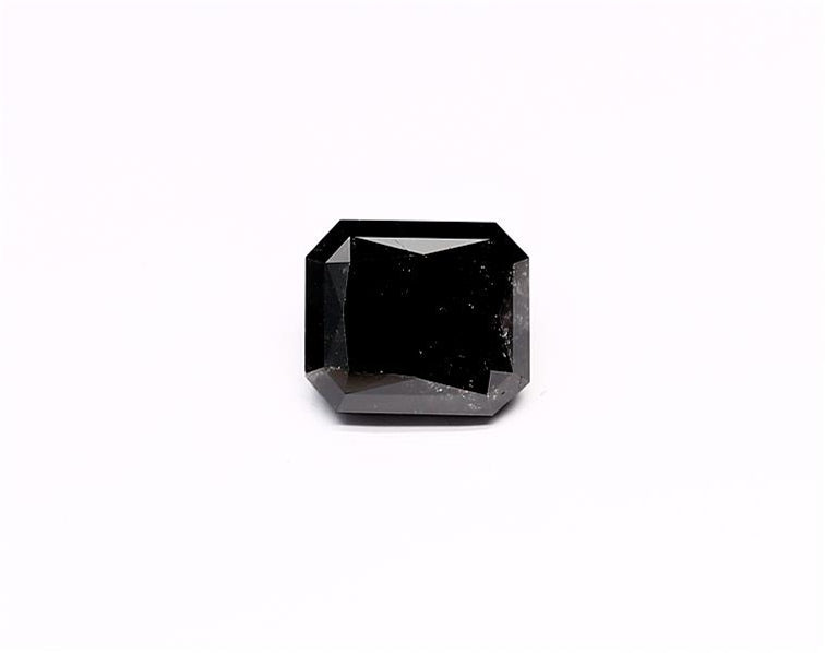 2.23 Carat Natural Black Radiant Diamond GIA