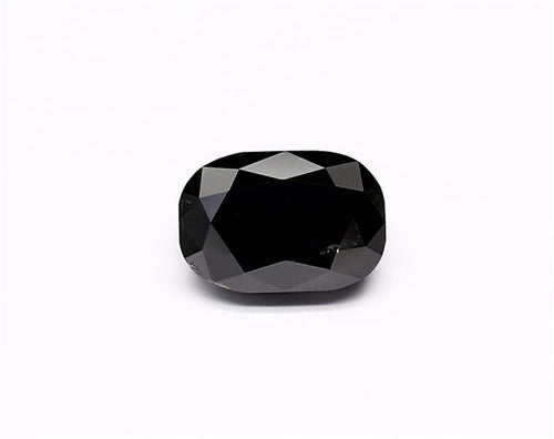1.26 Carat Natural Black Oval Diamond GIA