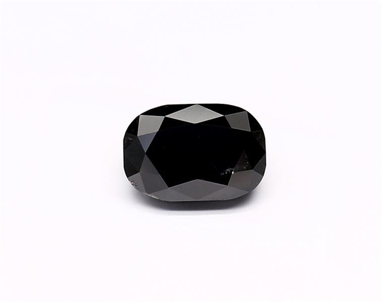 1.26 Carat Natural Black Oval Diamond GIA