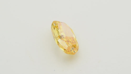 0.93 Carat Fancy Intense Yellow Orange Oval Diamond VS1 GIA