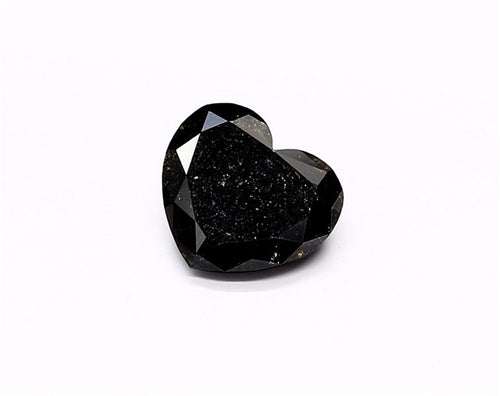 1.89 Carat Natural Black Heart Diamond GIA