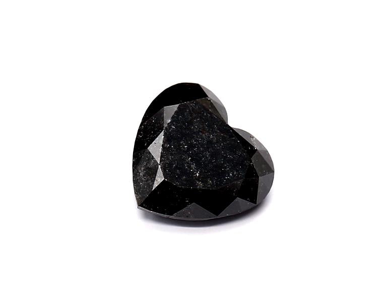 1.88 Carat Natural Black Heart Diamond GIA