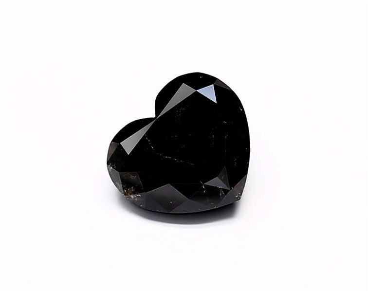 2.85 Carat Natural Black Heart Diamond GIA