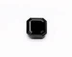 3.46 Carat Natural Black Sq emerald Diamond GIA