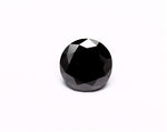 1.06 Carat Natural Black Round Diamond GIA