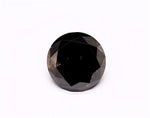 1.14 Carat Natural Black Round Diamond GIA
