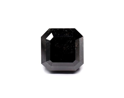 2.84 Carat Black Sq emerald Diamond