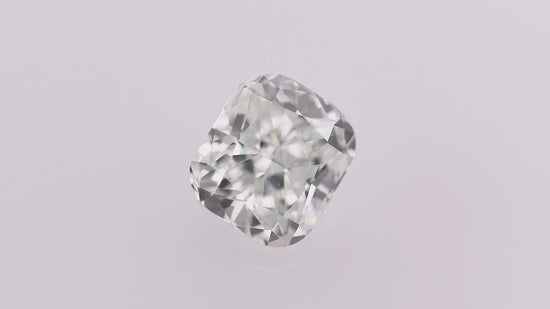 0.70 Carat Fancy Light Bluish Green Cushion Diamond I1 GIA
